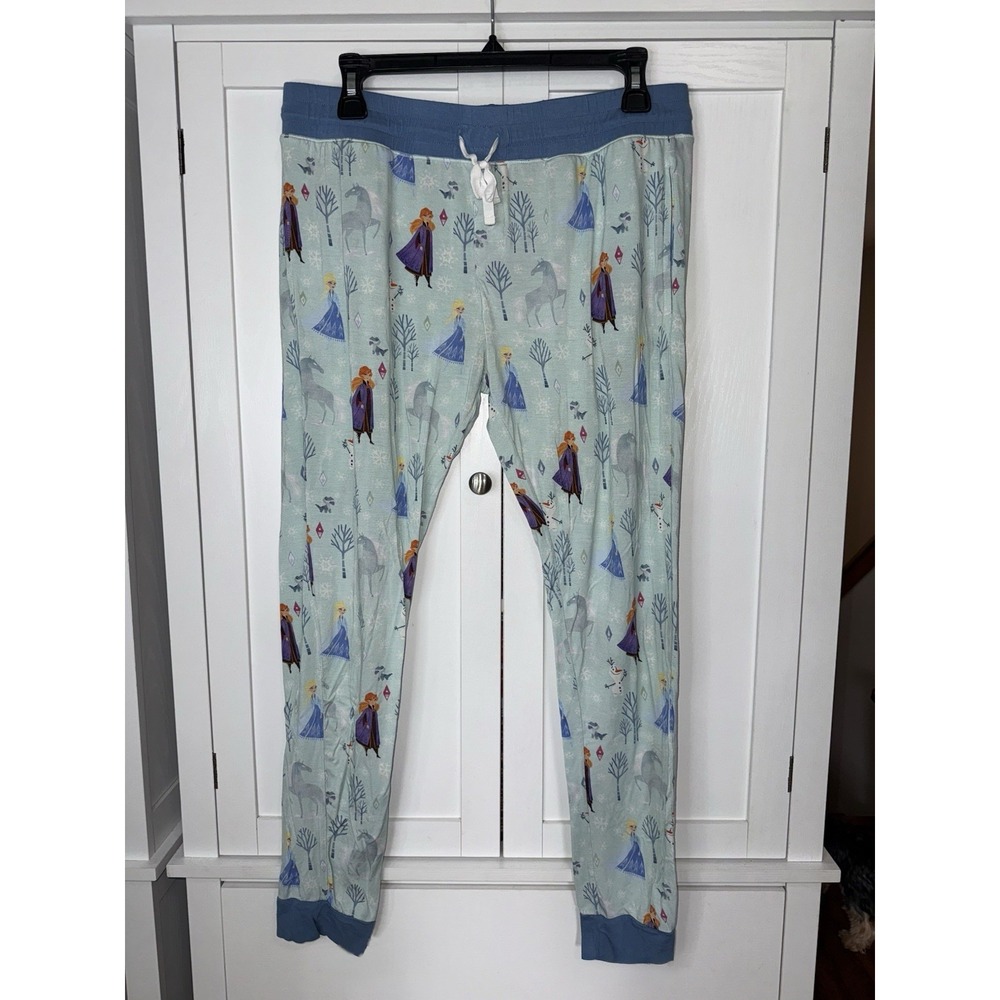 Disney Frozen Little Sleepies Bamboo Pajama Pants Womens Medium PJ Joggers